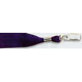 Plain Lanyard with Swivel Bulldog Clip (19"x1")